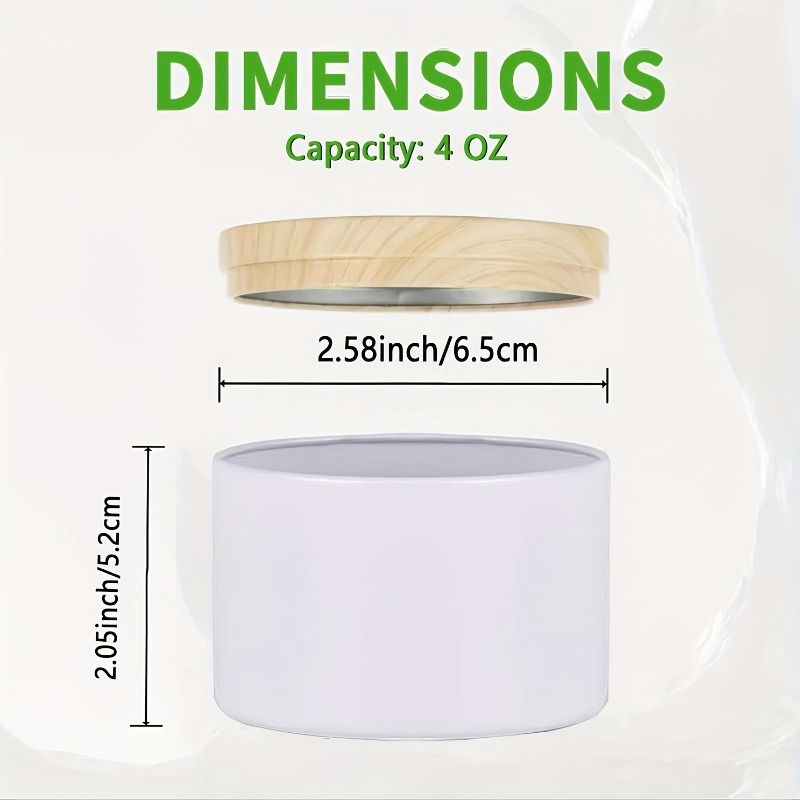 Biały metalowy pojemnik na świ – Candle Making Jars With Lids recenzja i cena