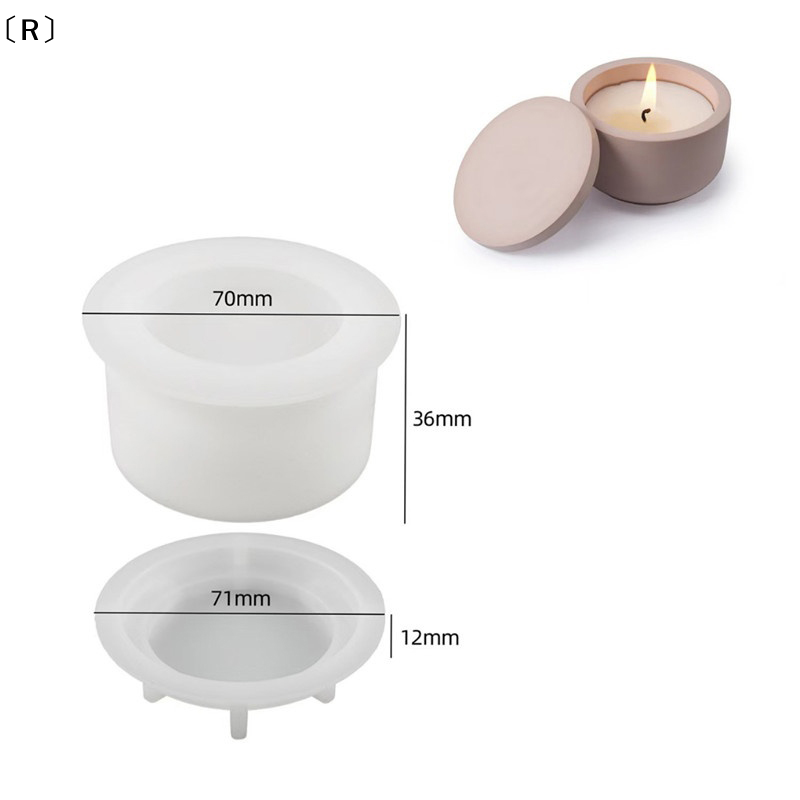 〔R〕1 zestaw silikonowych form  – Candle Making Jars With Lids recenzja i cena